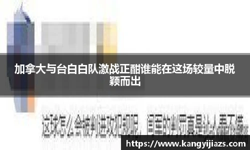 加拿大与台白白队激战正酣谁能在这场较量中脱颖而出